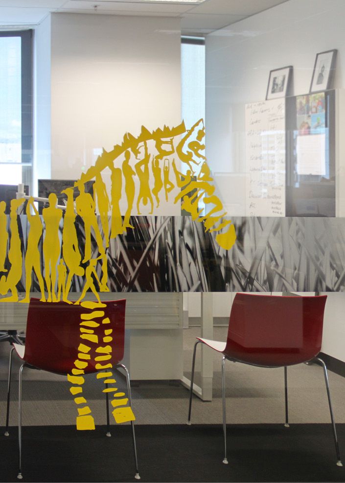 BDO Glazing Graphics Zebra Illustration