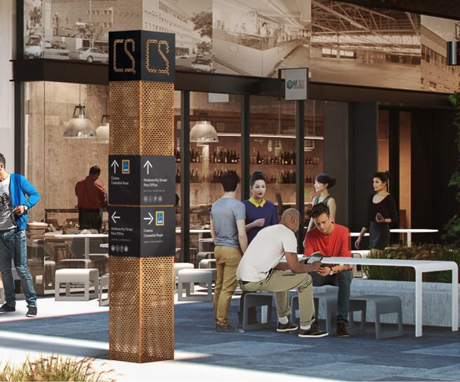 Coorparoo Square Signage