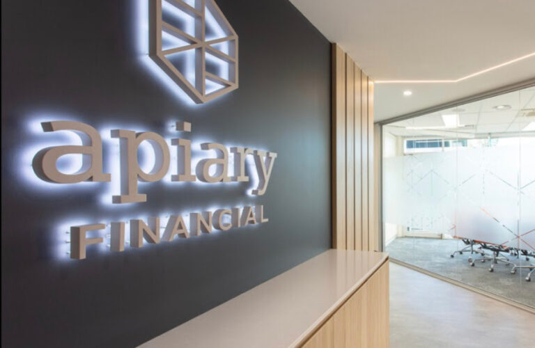 Apiary Financial Branding and Signage